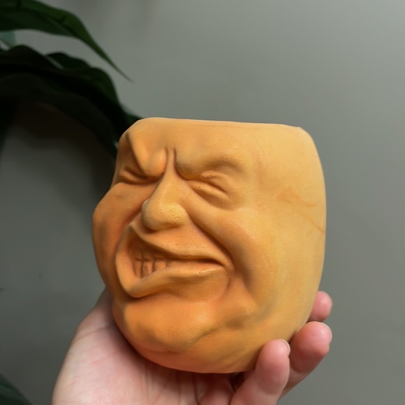 Vintage Rare Todd Masters Foam Pumpkin Face The Oh Lantern Family Cup Holder - Picture 3 of 8
